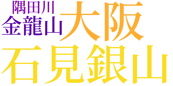 銭形平次捕物控のword cloud