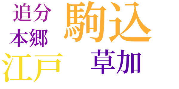 銭形平次捕物控のword cloud