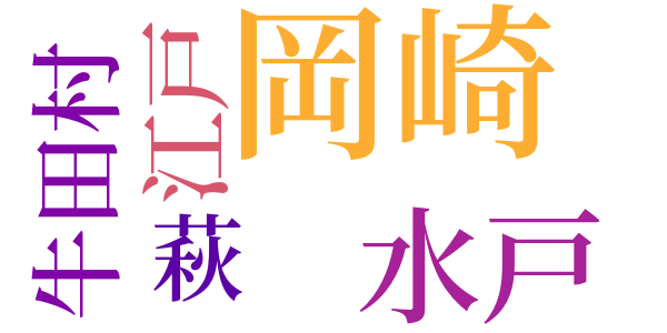 日本婦道記のword cloud