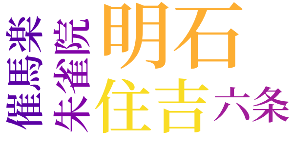 源氏物語のword cloud