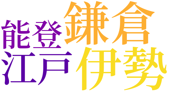 ながうた勧進帳のword cloud