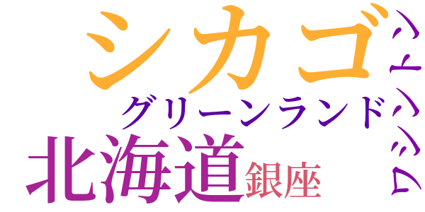 ウィネッカの冬のword cloud