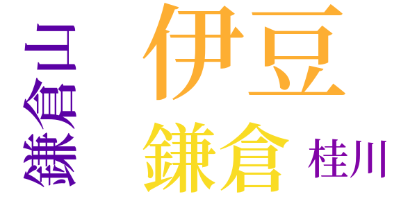 修禅寺物語のword cloud