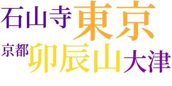 月夜のword cloud