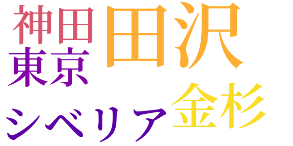 道づれのword cloud