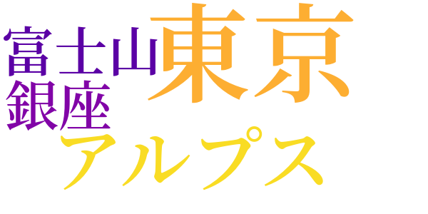 花燭のword cloud