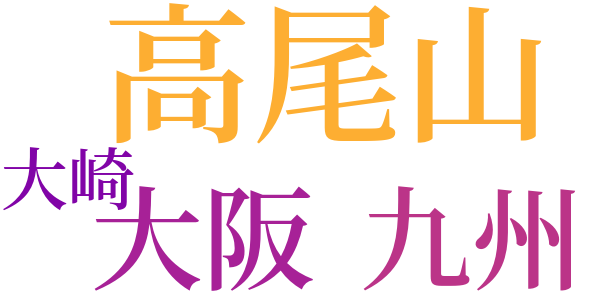 隣の花のword cloud