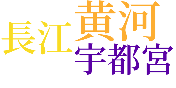 雑信一束のword cloud