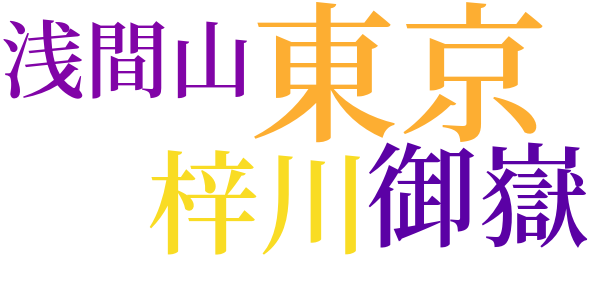 槍ヶ岳紀行のword cloud