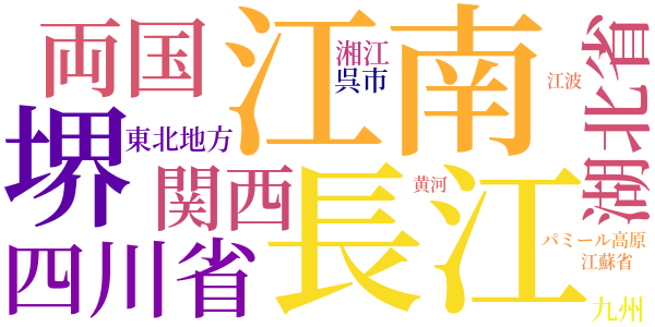 三国志のword cloud