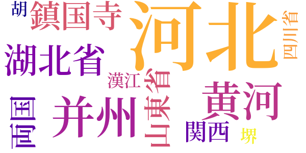 三国志のword cloud