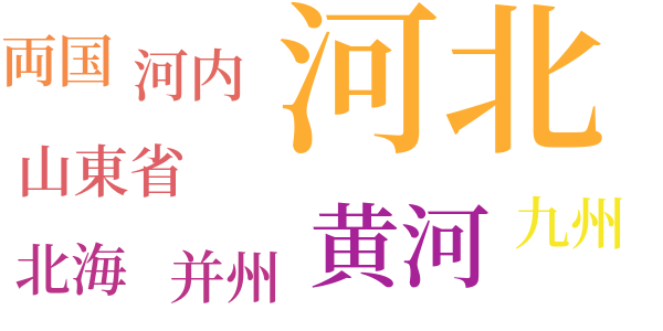 三国志のword cloud