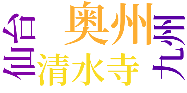 土俗玩具の話のword cloud