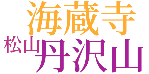 蜜柑山散策のword cloud